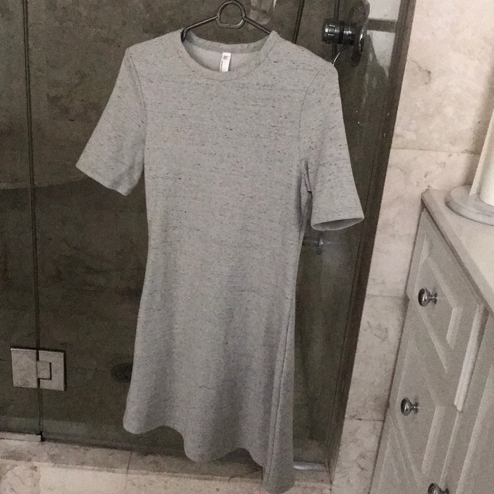 American Apparel t-shirt dress size M marled grey